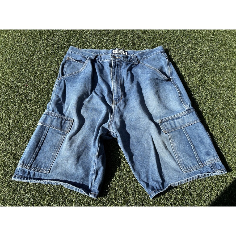 VINTAGE SIZE 36 MENS CARPENTER JEAN SHORTS FUSE JEANS WEAR